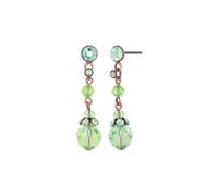 Konplott: pendelnde Ohrstecker Daily Desire long, farbenfrohe moderne Kristall-Kugel-Ohrstecker in lang, für Damen/Frauen