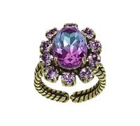 konplott - Ring - Artdecode blau/lila