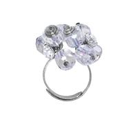 konplott - Ring - Crystal Snake blau/weiß