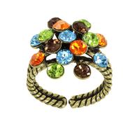 konplott - Ring - Magic Fireball blau/grün/orange