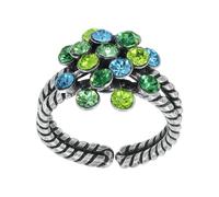 konplott - Ring - Magic Fireball blau/grün/silver