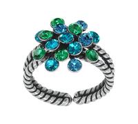 konplott - Ring - Magic Fireball blau/grün/silver