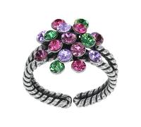 konplott - Ring - Magic Fireball grün/lila/pink