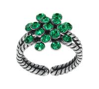 konplott - Ring - Magic Fireball grün/silver
