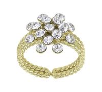 Konplott - KONPLOTT Ring Magic Fireball Mini weiß Messing glänzend