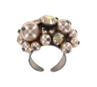 konplott - Ring - Pearl Shadow braun
