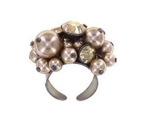 konplott - Ring - Pearl Shadow braun