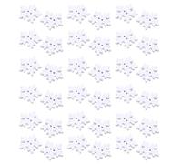 KONTONTY 200 Stück Weihnachten Holzknöpfe Weiß Weihnachten Dekor DIY Kleine Knöpfe Einfach Nähen Mini-Knöpfe Dekoration zum Stricken Nähen Schneeflocke Knopf