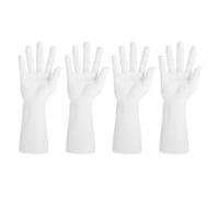 KONTONTY Handförmiger Schmuckständer mit Lifelike Gefühl 4 Stück aus Kunststoff Zarter Armband und Ringhalter Weiß für Ausstellungen und Geschäfte