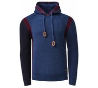 Strickpullover RUSTY NEAL, Herren, Gr. XL, blau (petrol), 70% Polyacryl, 30% Baumwolle, mehrfarbig, casual, normal, ohne Ausschnitt, Langarm, Pullover, mit Kontrast-Details (47355543-XL) petrol