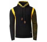 Kontrast Grobstrick Kapuzenpullover XL