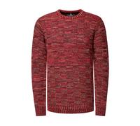 Strickpullover RUSTY NEAL, Herren, Gr. XXXL, rot, 70% Polyacryl, 30% Baumwolle, unifarben, casual, normal, Rundhals, Langarm, Pullover, mit dezenter Musterung und Strick-Design (95504656-XXXL) rot