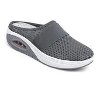 Kookmean Damen-Hausschuhe, Diabetiker-Wanderschuhe, orthopädische Schlupfschuhe, Damen-Luftkissen, Netzstoff, Krankenschwesterschuhe, Plateau-Loafer