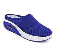 Kookmean Damen-Hausschuhe, Diabetiker-Wanderschuhe, orthopädische Schlupfschuhe, Damen-Luftkissen, Netzstoff, Krankenschwesterschuhe, Plateau-Loafer