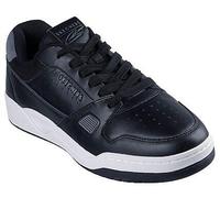 Sneaker SKECHERS "Harry Kane - Off Pitch Collection: Koopa - Harry Kane Court", Herren, Gr. 39, schwarz (schwarz, grau), Leder, casual, Schuhe, Retro Sneaker signiert vom weltbekannten Fußballstar Har