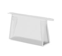 KOOSREEL Transparentes Federmäppchen, 23,5 x 8,5 x 15 cm, mit Reißverschluss, Schreibwaren-Tasche für Studenten, Schule, Uni, Bürobedarf, weiß, Modern