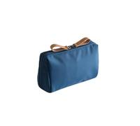 KoovDem Wasserdichte tragbare Make-up-Tasche für Damen, Kosmetiktasche, Münztasche, Aufbewahrungstasche, Mini-Lippenstift-Tasche, kleine Tasche, Kulturbeutel, Organizer (blau)