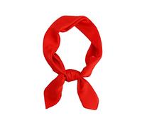KOOYOL Damen Seidentuch Seide Leicht Seidenschal Bandana Halstuch Kopftuch Elegante Schal Tuch Geschenk für Frauen, rot G#