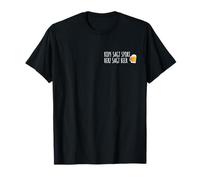 Kopf sagt Sport, Herz sagt Bier Bier Digga Alkohol T-Shirt