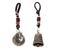 Kopida Chinesischer Feng Shui Tai Chi Glücksbringer Anhänger Ornamente für sicheren Wohlstand Gesundheit Zuhause Auto Dekor, Mehrfarbig/Meereswellen (Ocean Tides), fits most