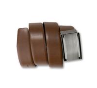 Koppelgürtel BERND GÖTZ "Koppelgürtel aus bombierten Rindleder mit gebürsteter Schließe", Damen, Gr. 85, cognac, Rindsleder, Gürtel Koppelgürtel (49532100-85) cognac