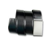 Koppelgürtel BERND GÖTZ "Koppelgürtel mit runden Kanten und gebürsteter Schließe", Herren, Gr. 90, schwarz, Rindsleder, Gürtel Koppelgürtel (57396125-90) schwarz