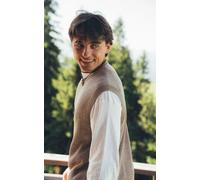 Kopyto JAGUAR - Herren Wollweste Pullunder Weste aus 100% Merinowolle RWS Dunkelbeige