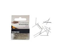 Korbond 25 g Profi-Stecknadeln mit Glaskopf, Silver