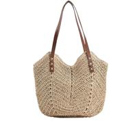 Korbtaschen Damen Sommer-Strohtaschen, Damen-Umhängetasche, Sommer, Lässig, Gewebt, Strand Sommer Strand Geldbörse(A)