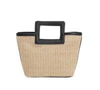 Korbtaschen Damen Sommer-Strohtaschen Für Damen, Handgefertigt, Gewebt, Sommer-Umhängetasche, Einkaufstasche Sommer Strand Geldbörse