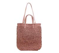 Korbtaschen Damen Stroh Gewebte Umhängetasche Damen Sommer Tragetaschen Große Gewebte Handtaschen Weibliche Strand Geflochtene Einkaufstasche Sommer Strand Geldbörse(A)