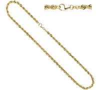 Kordelkette 585 Gelbgold 4,9 mm 45 cm Gold Kette Halskette Goldkette Karabiner