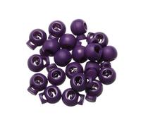 Kordelstopper, Kordelzug, Knebelverschlüsse for Kleidung, Federknebelstopper, 20 Stück, mehrfarbig, 6 mm Loch, Kunststoffstopper, Kordelstopper, Bohnenknebelclip, Bekleidung, Schnürsenkel, Sportbeklei