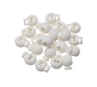 Kordelstopper, Kordelzug, Knebelverschlüsse for Kleidung, Federknebelstopper, 20 Stück, mehrfarbig, 6 mm Loch, Kunststoffstopper, Kordelstopper, Bohnenknebelclip, Bekleidung, Schnürsenkel, Sportbeklei