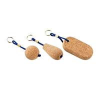 Kork-Deko 5 er Pack - Boots-Schlüsselanhänger „oval“ aus Kork (schwimmfähig)