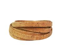 Kork-Deko Band aus Kork-Stoff | flach 10 mm | Korkschnur zum Basteln, Nähen, DIY