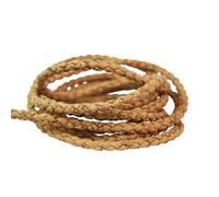 Kork-Deko Band aus Kork-Stoff | rund 6 mm geflochten | Korkschnur zum Basteln, Nähen, DIY