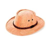 Kork-Deko Cowboyhut aus Korkstoff - beige oder braun (Korkhut, Hut aus Kork, Korkstoff) Beige