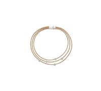 Kork-Deko Exotische Halskette aus Kork mit silbernen Blumen-Elementen - vegan & nachhaltig