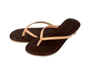 Kork-Deko Flip Flops | Zehentrenner aus Kork - Größe EU 36 - 41 (Damen) 36