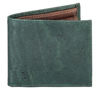 Kork-Deko Geldbeutel aus Kork, dunkelgrün, minimalistisches Portemonnaie