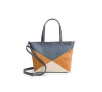 Kork-Deko Große Kork-Shopper blau/beige/weiß - vegan, geräumig & handgefertigt