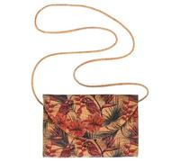 Kork-Deko Kleine Kork-Clutch „Jungle“ - vegan mit Magnetverschluss & Innentasche