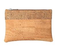 Kork-Deko Kleine Kork-Tasche / kleine Clutch / Etui / großes Portemonnaie, rot gepunktet rot gepunktet