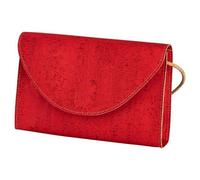 Kork-Deko Kleine rote Kork-Clutch - vegan, leicht & nachhaltig handgefertigt