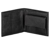 Kork-Deko Kompakte Geldbörse aus schwarzem Kork