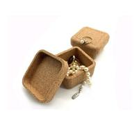 Kork-Deko Schmuck-Dose aus Kork (Schmuckkästchen) | 6,5 x 6,5 cm