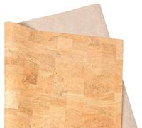 Korkstoff 70 cm breit | versch. Farben & Dekore | versch. Längen | Veganes Leder-Imitat - ideal zum Nähen (DIY) - Taschen, Geldbörsen, Basteln und Dekorieren (Beige (Natur), 70 x 50 cm)