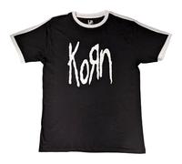 Korn T-Shirt Bandlogo Ringer Größe L