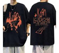 Korn Follow The Leader Album T-Shirt, Gothic-Metal-Rockband-T-Shirts, Herrenbekleidung, Vintage Oversized Fashion T-Shirt, Streetwear